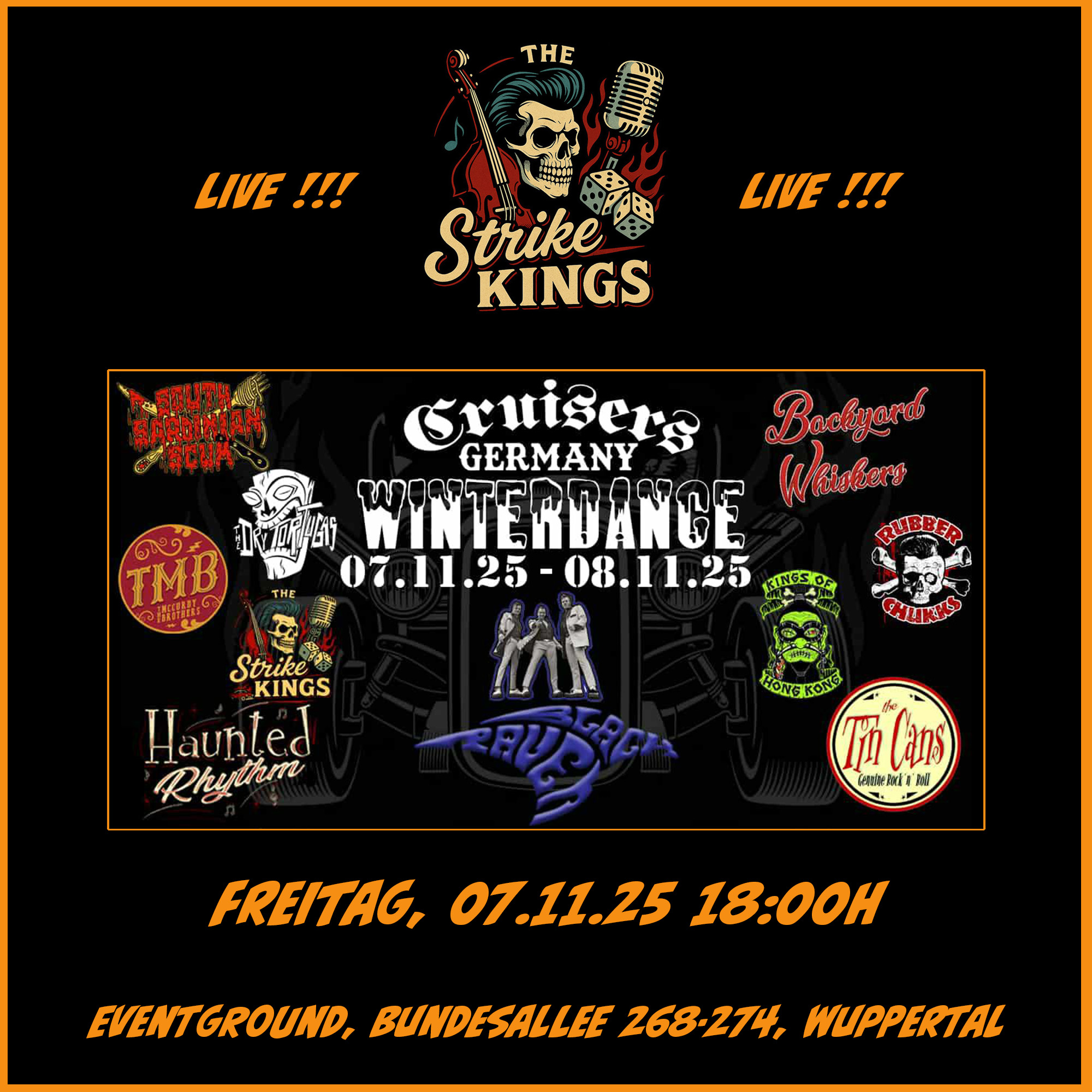 The STRIKE KINGS @ Cruisers Winterdance // Wuppertal // 07.11.2025