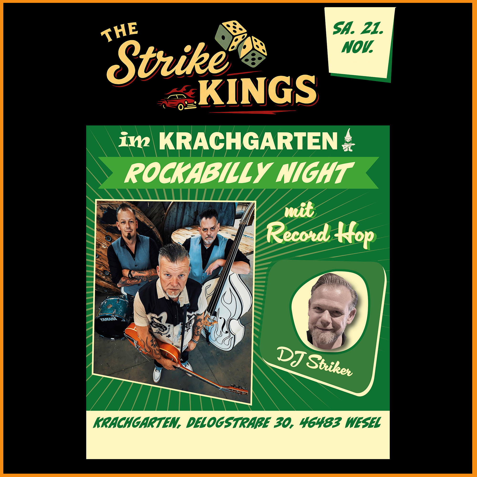 The STRIKE KINGS & Record Hop @Krachgarten // Wesel // 21.11.2026