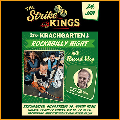 The STRIKE KINGS & Record Hop @Krachgarten // Wesel // 24.01.2026